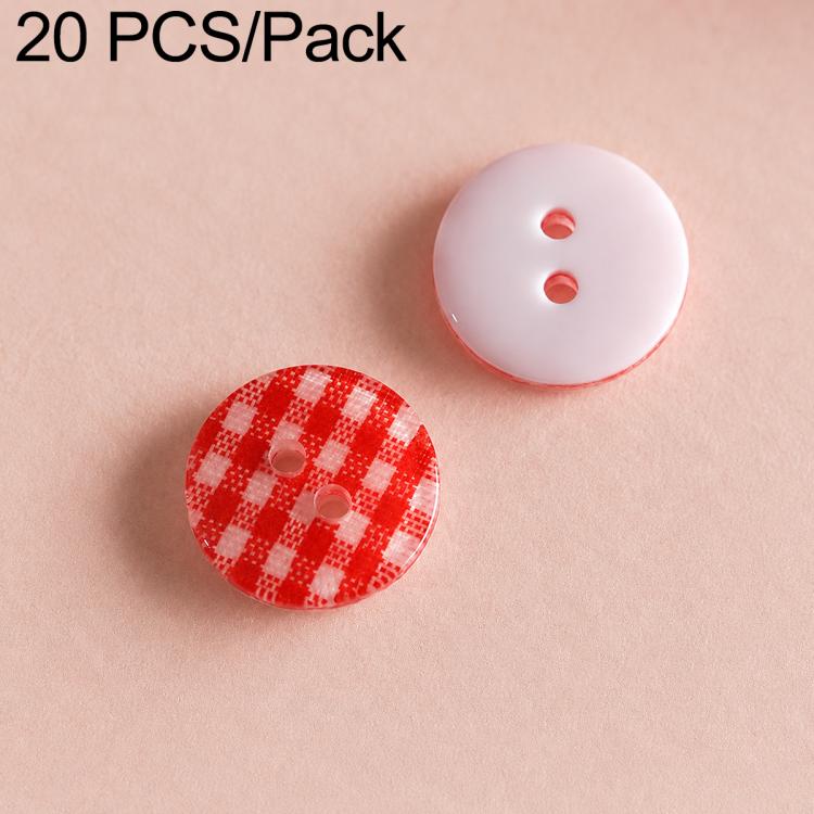 20 PCS/Set Colorful Resin Buttons for DIY Bracelets Accessories