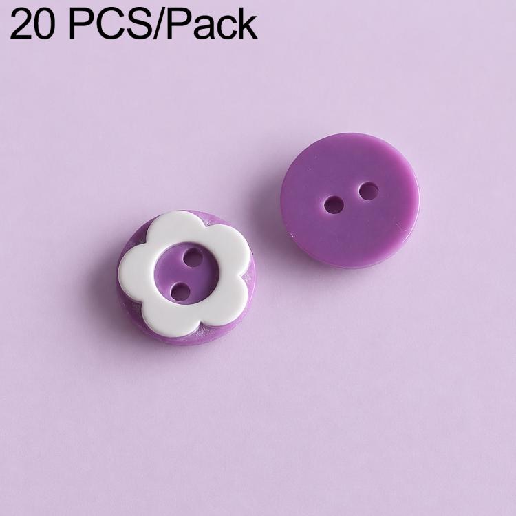 20 PCS/Set Colorful Resin Buttons for DIY Bracelets Accessories