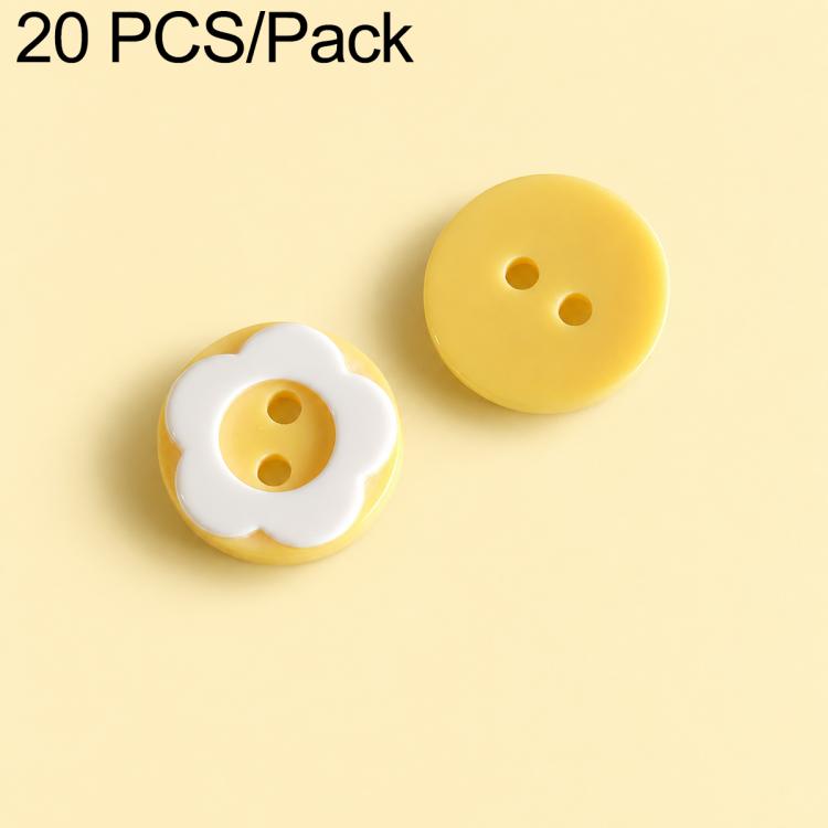 20 PCS/Set Colorful Resin Buttons for DIY Bracelets Accessories