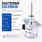 Shutdown solenoid valve with mounting flange, plunger rod, and 2-pin connector