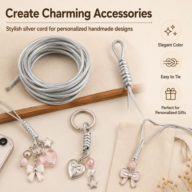 3mm Versatile PU Leather String DIY Accessory Beading Wires