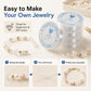 Transparent White Elastic Beading Cord DIY Craft Accessory for Bracelets, 0.4mm, 0.8mm, 1mm