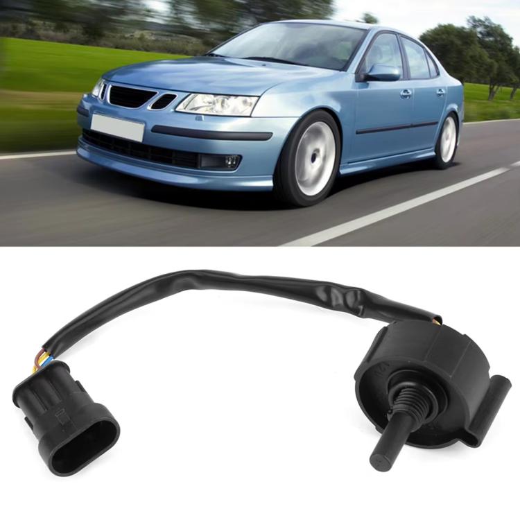 Fuel water sensor with wiring harness and two black electrical connectors