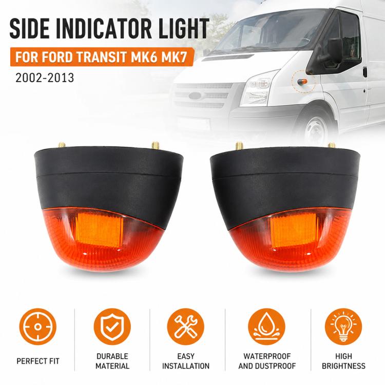 For Ford Transit MK6 / MK7 2000-2014 Car Side Marker Light, Left Side 1203328, Right Side 1202148