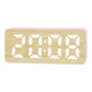 DS-5821L Multifunctional Bamboo Texture Smart LED Digital Display Electronic Alarm Clock