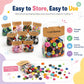 175g/Pack Mixed Sizes Colorful Round Resin Buttons DIY Craft Kit, 250-400 Pieces/Pack
