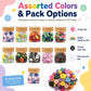 175g/Pack Mixed Sizes Colorful Round Resin Buttons DIY Craft Kit, 250-400 Pieces/Pack
