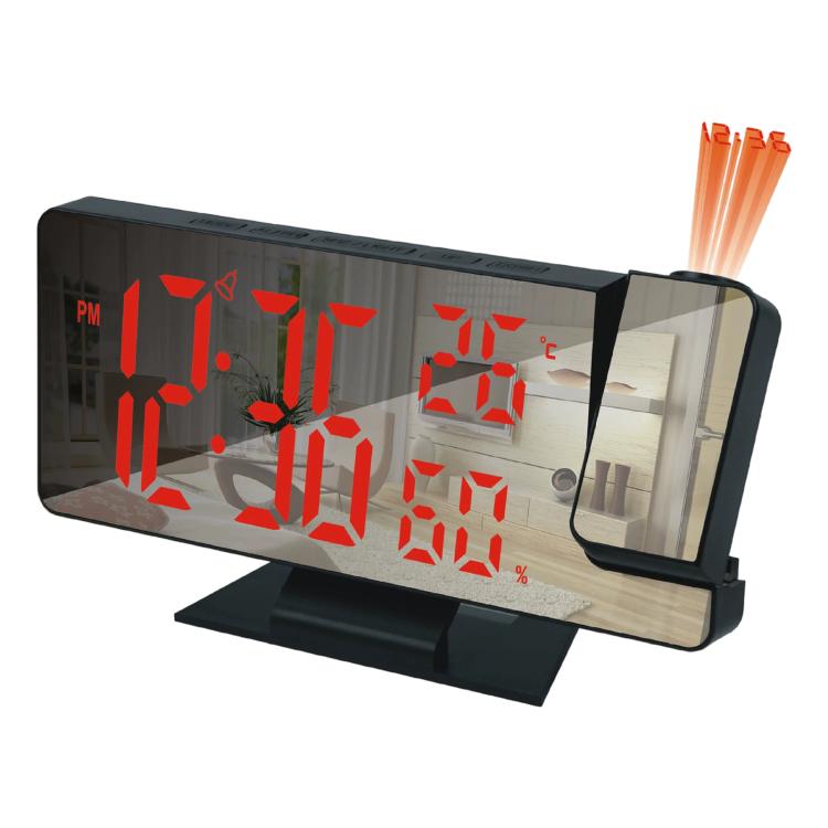 DS-3718LW Multifunctional Creative LED Screen Projection Display Electronic Clock