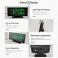 DS-3621L-2 Multifunctional LED Curved Screen Display Electronic Digital Clock