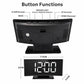 DS-3621L-2 Multifunctional LED Curved Screen Display Electronic Digital Clock
