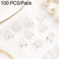 Clear U-shaped horseshoe clasp bracelet closure, 100 pcs