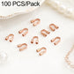 Rose gold-tone U-shaped horseshoe clasp bracelet closure, 100 pcs