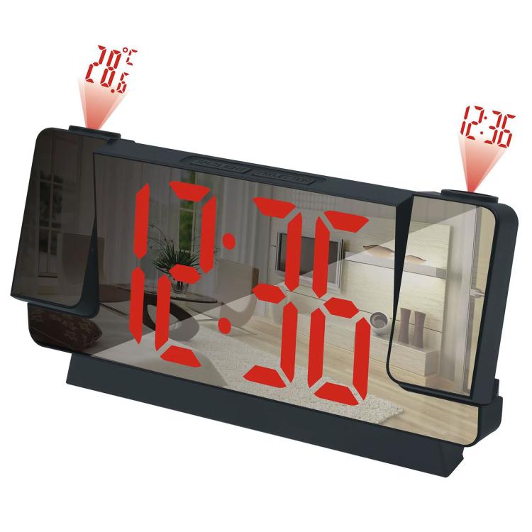 DS-3822LP Multifunctional LED Screen Dual Projection Mirror Display Electronic Digital Clock