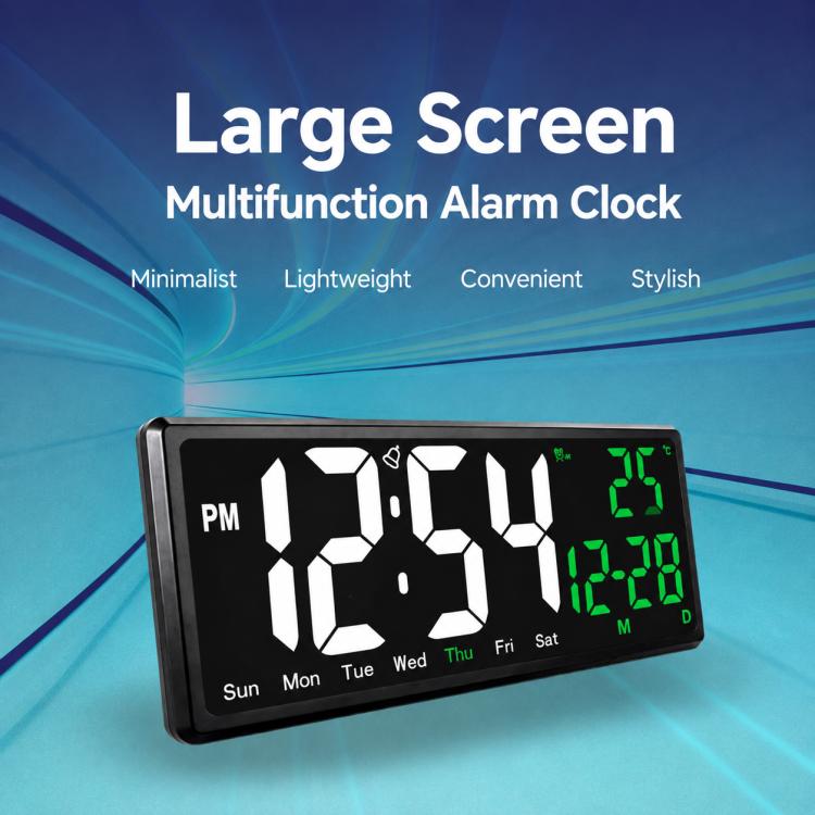 DS-3809L LED Multifunctional HD Digital Display Large Screen Electronic Clock with Remote Control