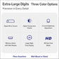 DS-3809L LED Multifunctional HD Digital Display Large Screen Electronic Clock with Remote Control