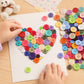 Mixed Color Round Resin Four-hole Buttons DIY Craft Kit