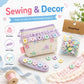 Assorted resin flower buttons with 2 holes, pastel mixed colors, 12mm pack