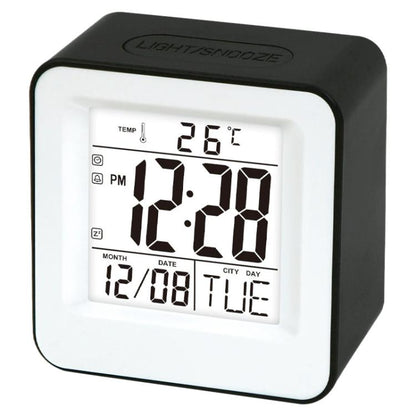 DS-3632 Multifunctional Desktop Voice Control Small Square Alarm Clock