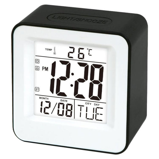 DS-3632 Multifunctional Desktop Voice Control Small Square Alarm Clock