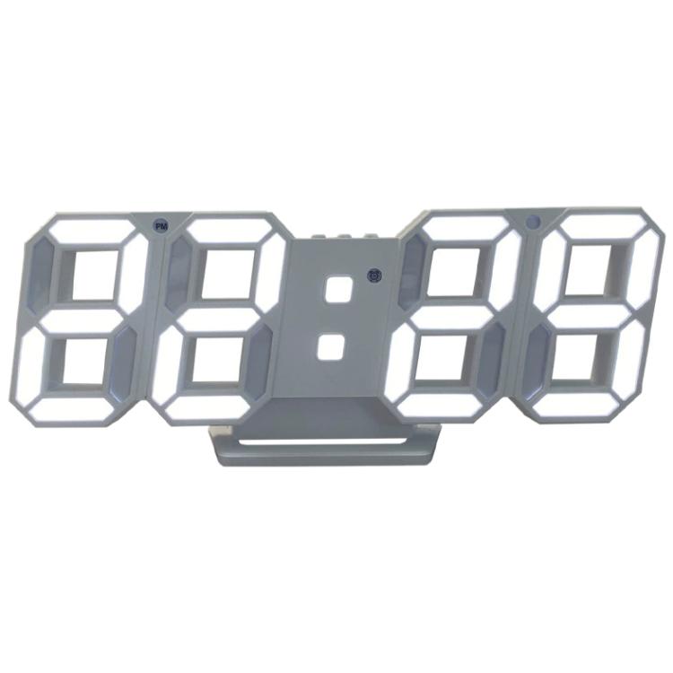 DS-3638B Creative 3D Stereoscopic Design Alarm Clock, LED Digital Electronic Clock