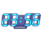 DS-3638B Creative 3D Stereoscopic Design Alarm Clock, LED Digital Electronic Clock