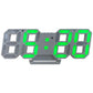 DS-3638B Creative 3D Stereoscopic Design Alarm Clock, LED Digital Electronic Clock