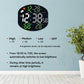 DS-3816L Multifunctional LED Digital Large Screen Weather Display Electronic Clock with Remote Control