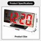 DS-3618L LED Mirror Large Screen Display Digital Electronic Clock
