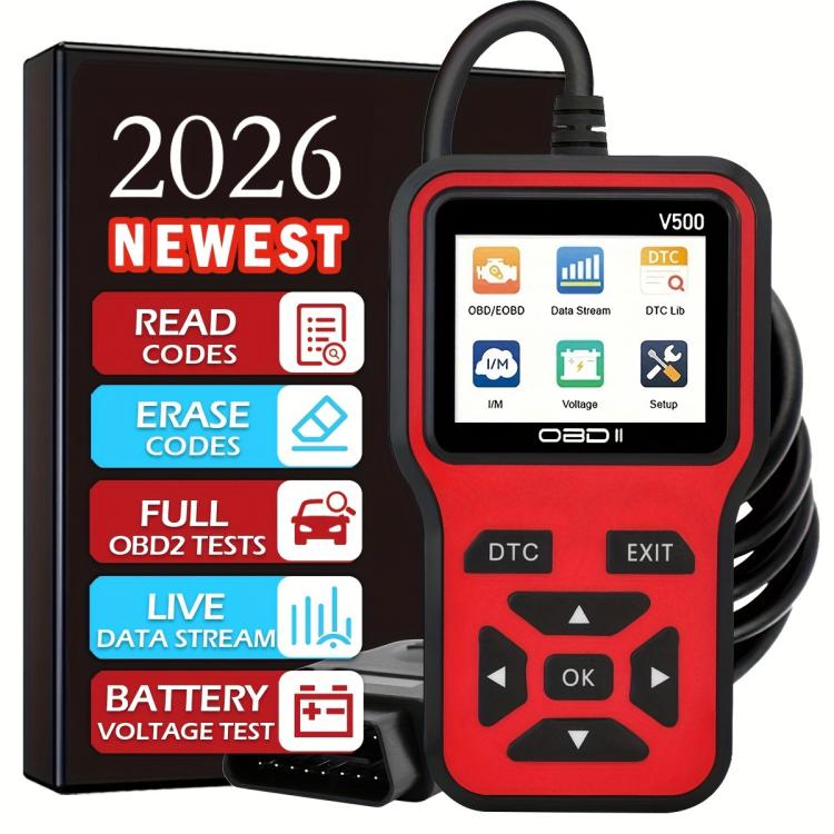 V500 Car OBDII Diagnostic Scanner, Engine Fault Code Reader