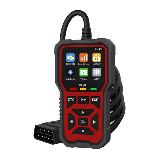 V539 Car Code Reader OBD2 Fault Detector Multifunctional Fault Code Clearing Scanner