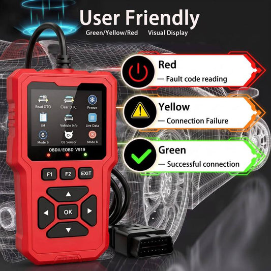 V919 Car Fault Diagnostic Scanner OBD2 Auto Code Reader