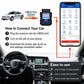 ELM 327 Car Engine Fault Diagnostic Tool, Bluetooth OBD2 Fault Detection Adapter, Blue