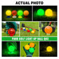 PGM Q037 Light-Up Golf Park Ball, Green with Light, Yellow with Light, Orange without Light, Red without Light