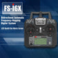 FlySky FS-I6X drone transmitter remote with dual sticks and LCD dot-matrix screen