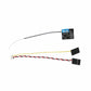 FlySky FS-A8S V2 mini receiver with antenna wire and multi-pin connector leads