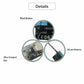 FlySky FS-A8S V2 mini receiver details view with bind button and 26 mm antenna