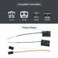 FlySky FS-A8S V2 mini receiver with antenna lead and JST-style multi-wire harness