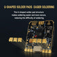 PR02 ELRS receiver board with U-shaped solder pads and antenna contacts