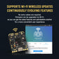 ELRS diversity receiver PCB with Wi-Fi update interface, close-up