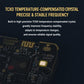 ELRS receiver circuit board close-up with TCXO crystal chip