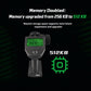 FlySky G7P+ RC transmitter with green LCD display, centered front view on stand
