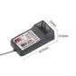 FlySky FS-R6B receiver with size marks and gold pins, black case