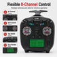 FlySky FS-ST8 8-channel RC transmitter with dual joysticks and LCD display
