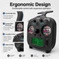 FlySky FS-ST8 ergonomic RC transmitter with dual joysticks and LCD screen