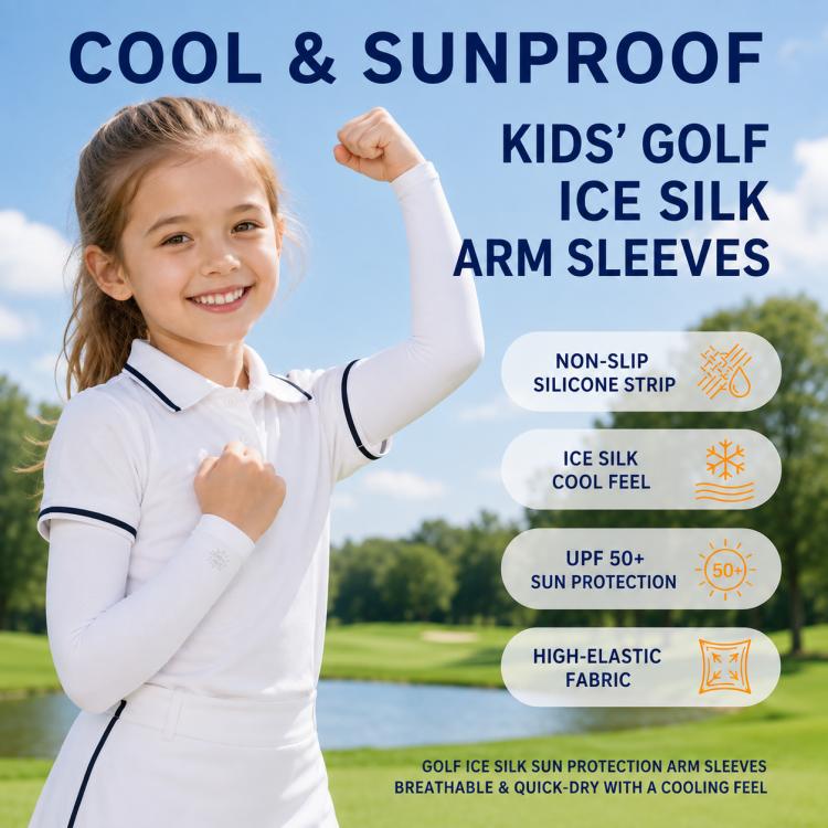 PGM XT009 Children Breathable Cooling Sun Protection Arm Sleeves, M, L