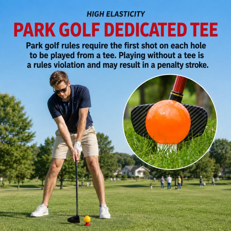 PGM QT032 Durable Rubber Park Golf Ball Tee Round-Hole Holder