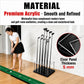 PGM clear acrylic panel golf club rack with black slot base and metal support rods