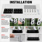 PGM acrylic golf club rack installation parts: panels, screws, and base pads