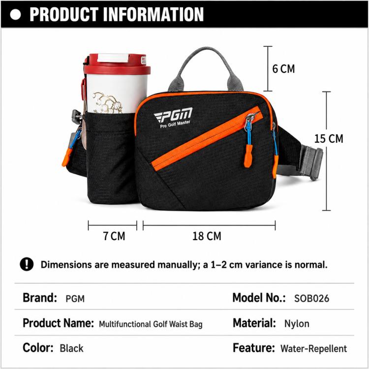 PGM SOB026 Large-Capacity Water-Repellent Golf Course Organizer Bag