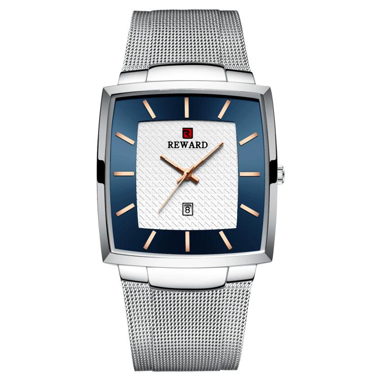 REWARD RD62009M Men Watch Quartz Watch with Calendar Display & Mesh Band
